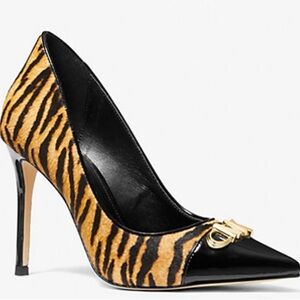 Black and Gold Women's Stiletto Heels